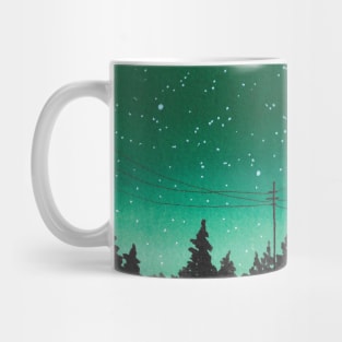 Green galaxy Mug